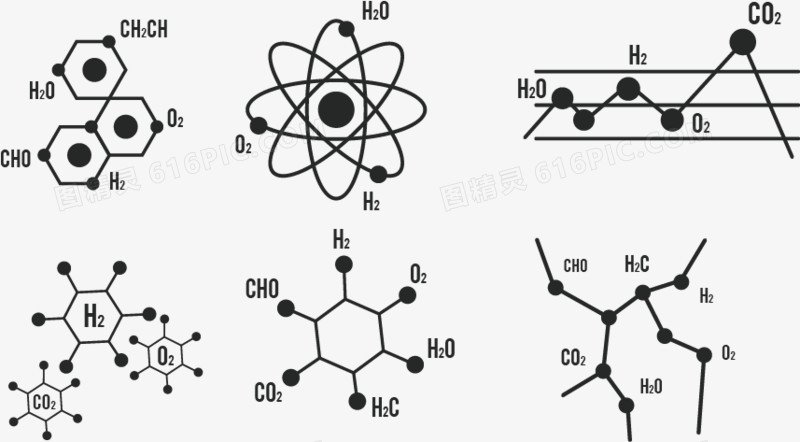 矢量手绘DNA排列