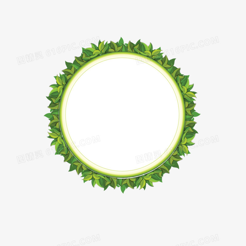 圆形叶子圆环