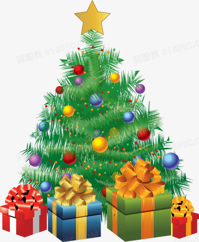 礼物与圣诞树