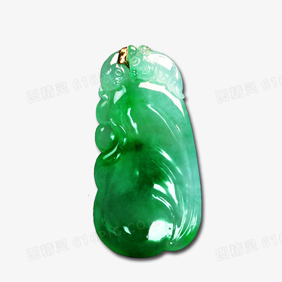绿翡翠挂件