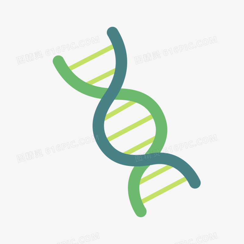 卡通手绘矢量免抠基因序列素材