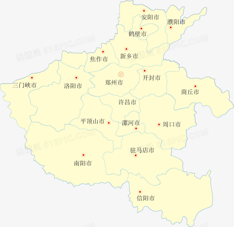 河南省矢量地图