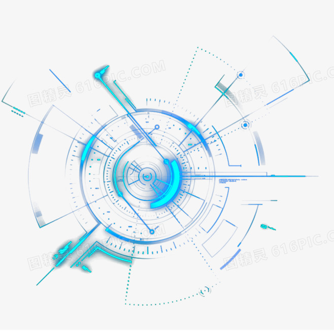 现代蓝色科技线条