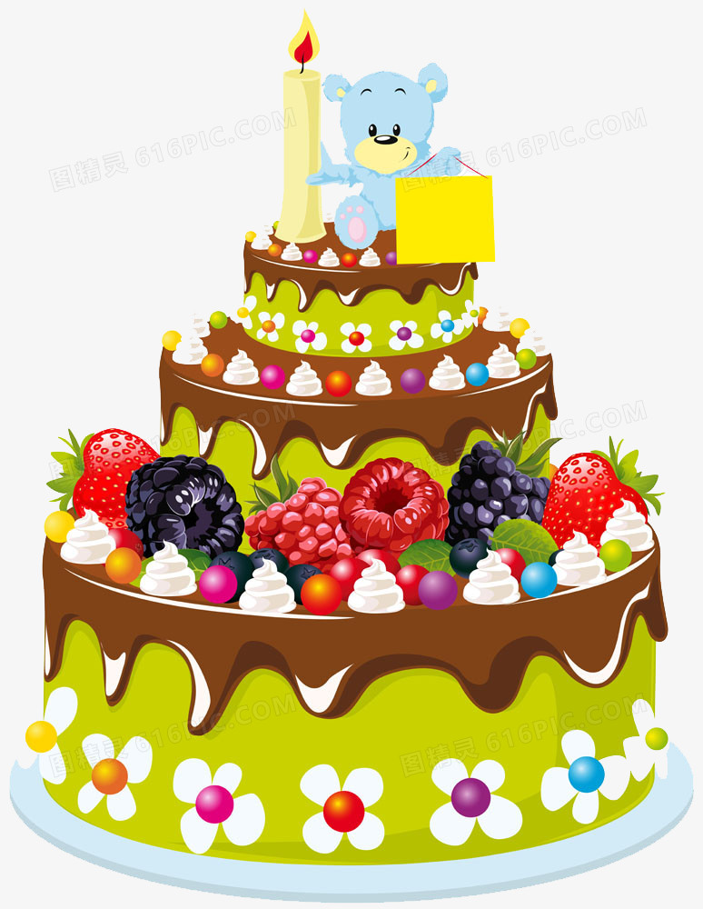 蛋糕卡通水果蛋糕水果卡通人物卡通水果蔬菜生日蛋糕蜡烛卡通卡通小