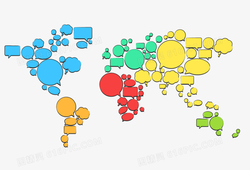 矢量对话框世界地图