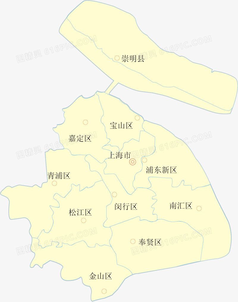 上海市矢量地图