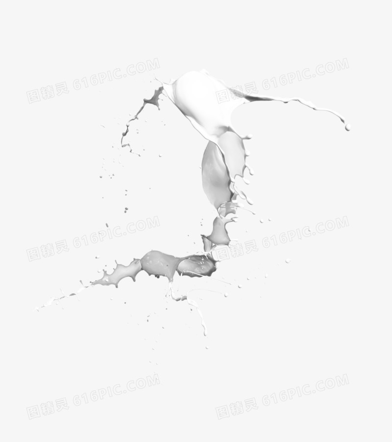飞溅的牛奶矢量图图片
