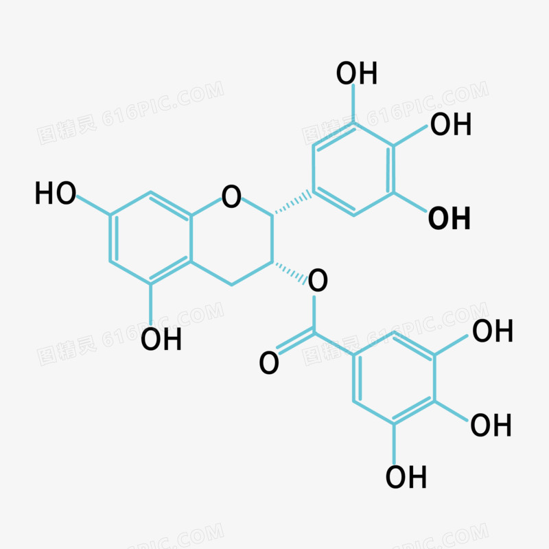 矢量化学分子结构素材