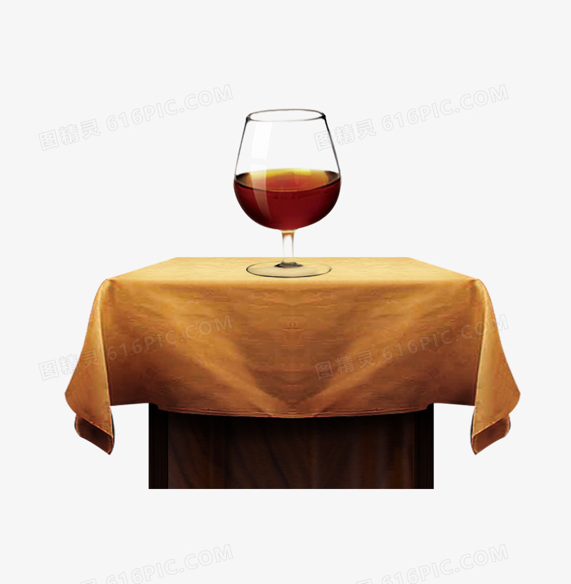 地产桌子上的红酒杯