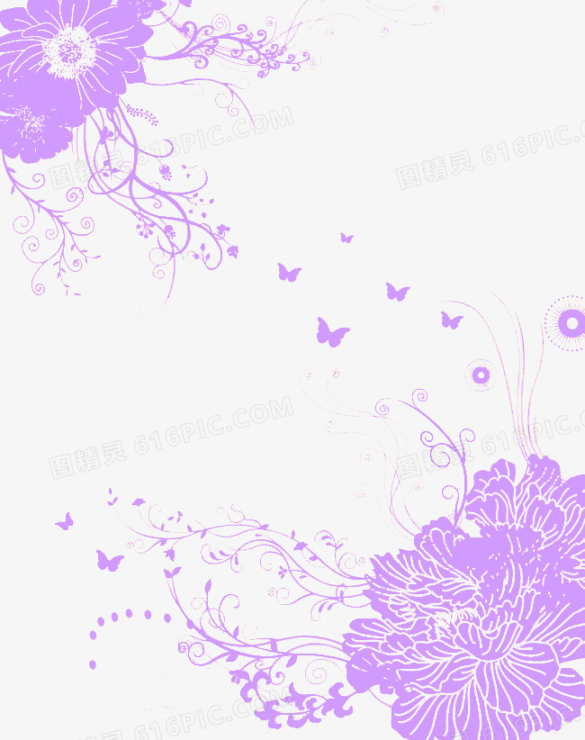 紫色花纹