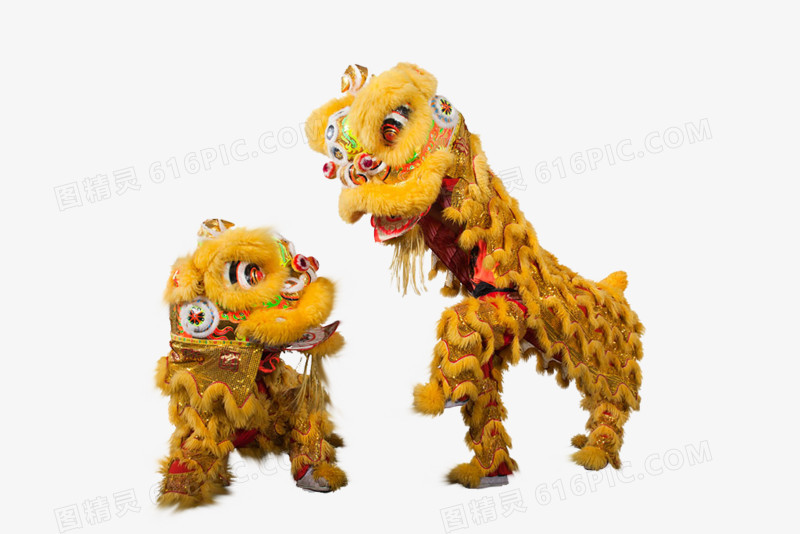 中国风舞狮元素