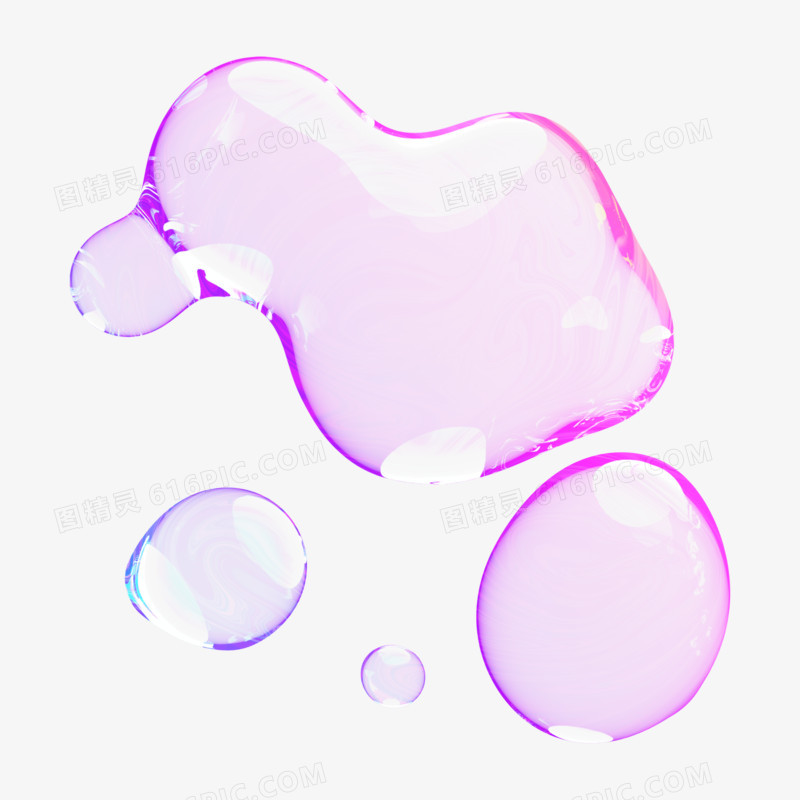 彩色气泡酸性设计免抠效果元素
