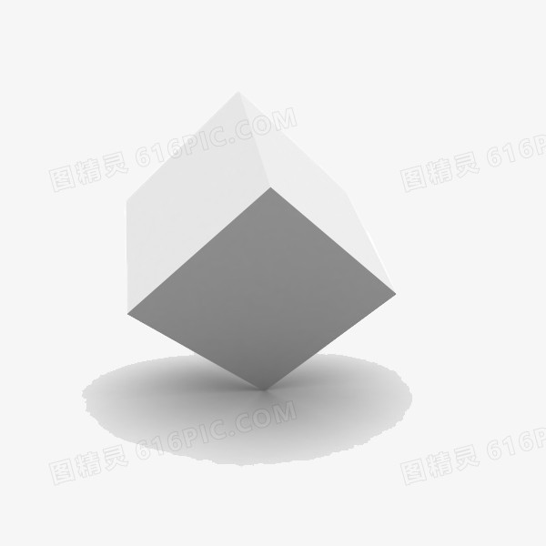 白色立体方块