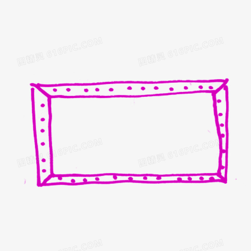 粉红色框架粉笔图案