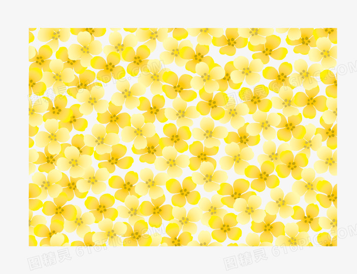 春天黄色小花底纹