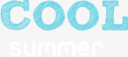 夏天酷summer cool 字体设计