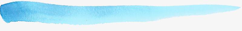 卡通水彩线条素材线条边框素材 蓝色水彩痕迹