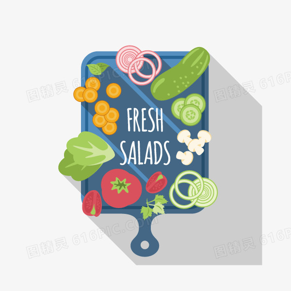 水果蔬菜 投影 扁平化 装饰图案