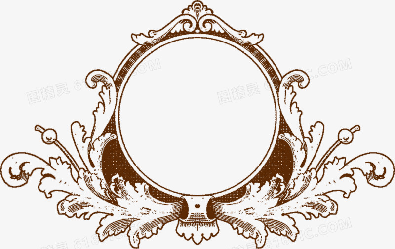欧式边框花纹镜子设计