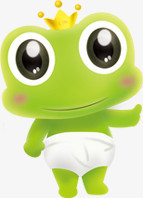 可爱绿色青蛙王子造型
