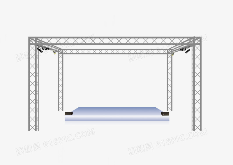 钢架和舞台