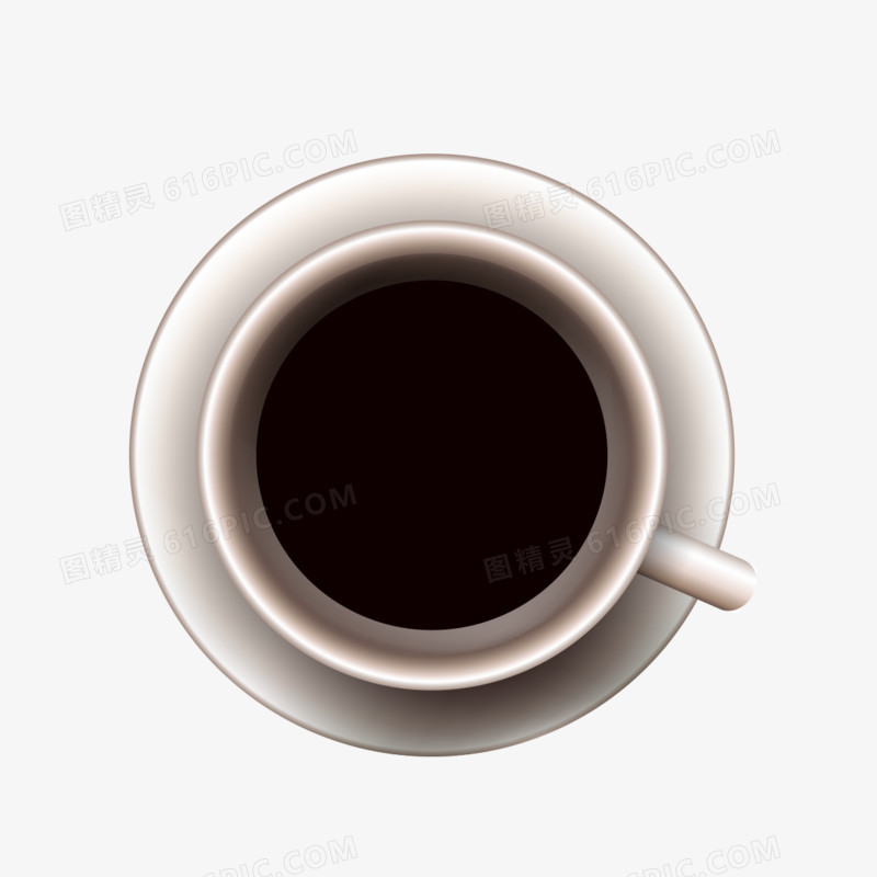 黑色咖啡杯子素材