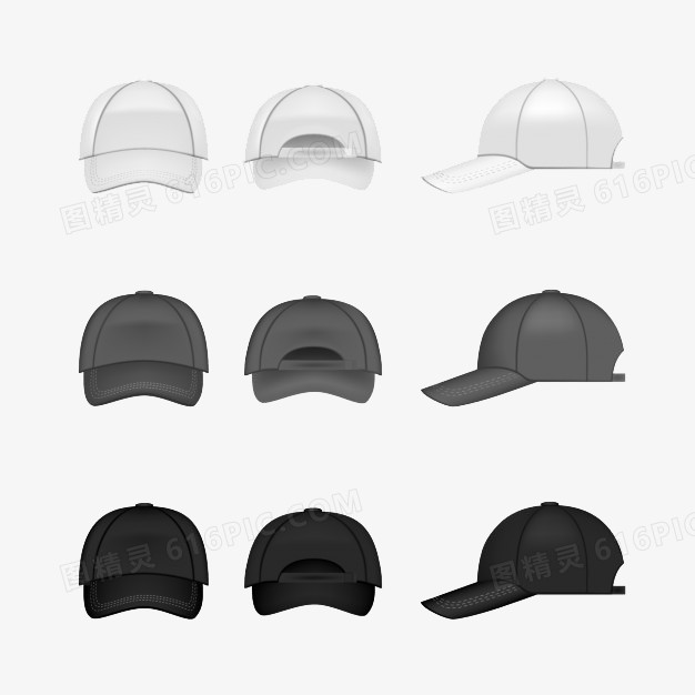 黑白灰帽子设计收集