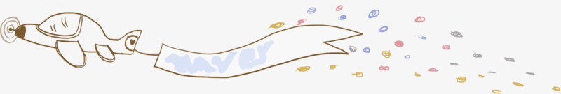 创意元素简笔画高清合成蓝色红色