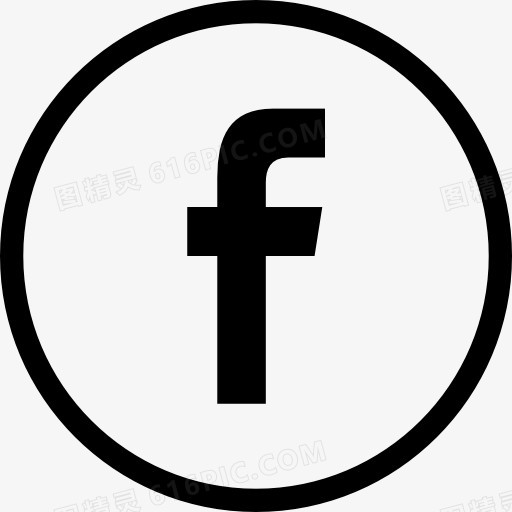 脸谱网标志的圆形按钮概述社会符号图标