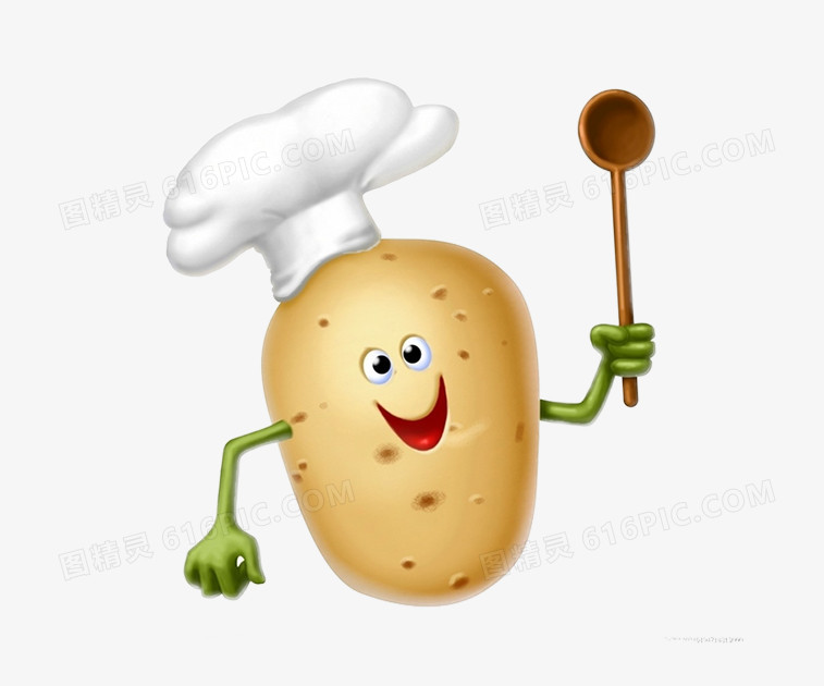 土豆厨师素材图片