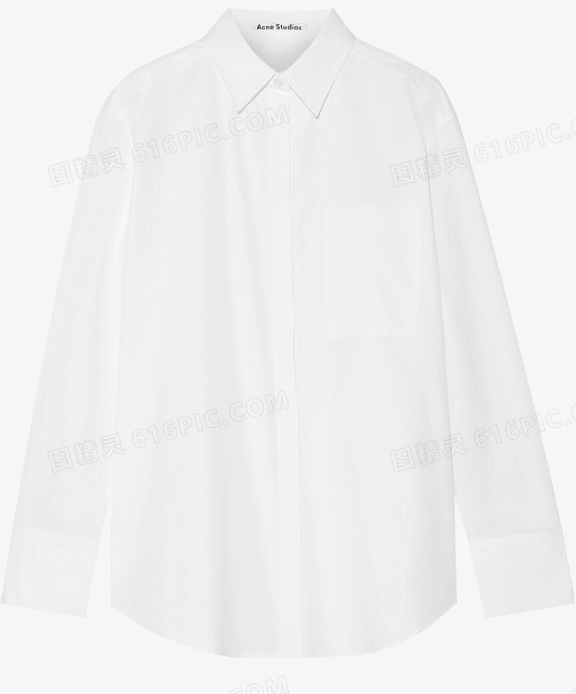 现代化白色衬衫简洁大方时尚感