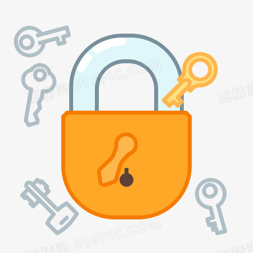 关键锁隐私保护安全安全小东西的光芒