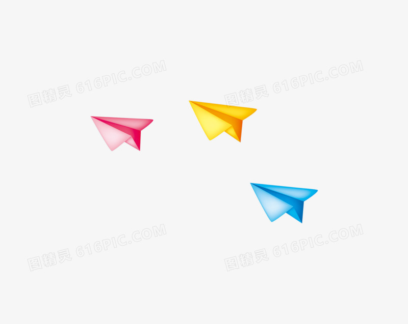 精美彩色折纸飞机