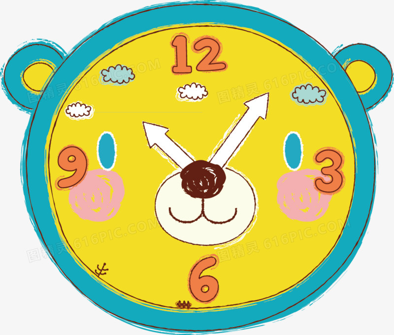 关键词:可爱卡通卡通动物矢量素材时钟图精灵为您提供可爱卡通时钟
