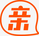 双十二淘宝亲亲节亲字橙色LOGO