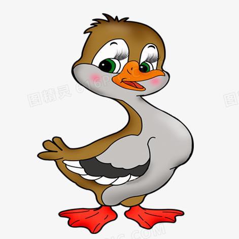 关键词:卡通可爱动物图精灵为您提供丑小鸭免费下载,本设计作品为