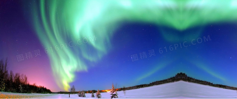 梦幻夜空炫光背景banner