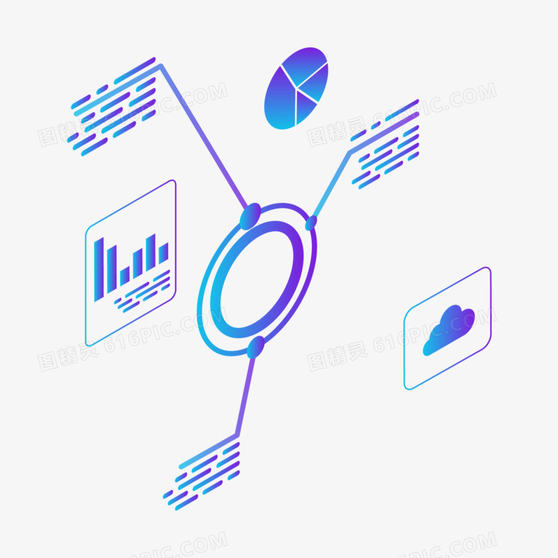 矢量科技显示屏免抠效果素材