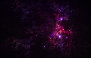 紫色神秘星空七夕情人节海报背景