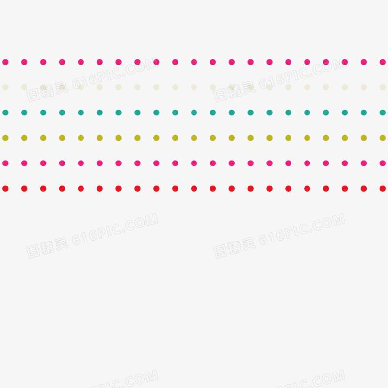 彩色圆点矢量分割线
