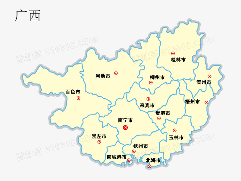 广西地图