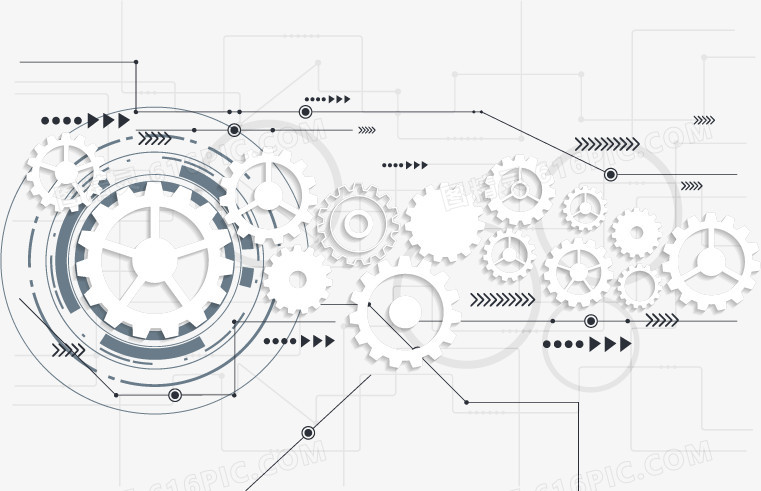 矢量齿轮科技时尚线条