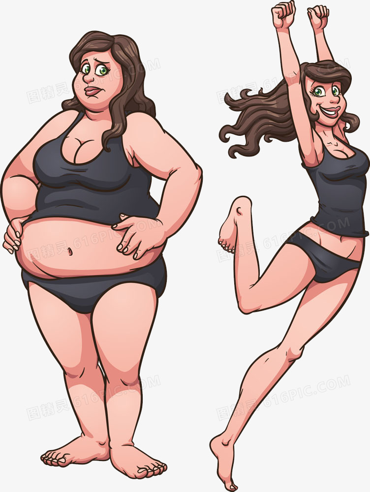 人物女性海报女性线条时尚女性女性护理商务女性卡通女性pngeps肥胖