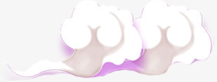 紫色祥云背景装饰素材