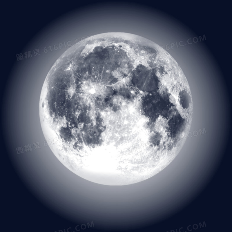 月亮矢量图月牙图片 梦幻月球
