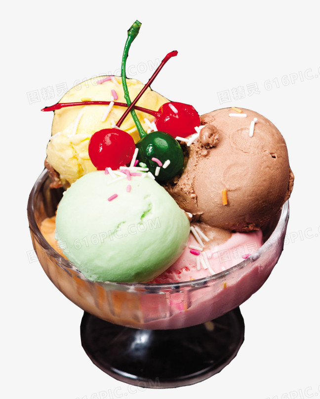 冰淇淋剪影冰激凌  精美冰淇淋甜点