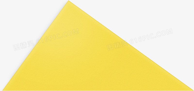 手绘黄色的三角形形状