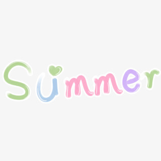 夏天summer字体