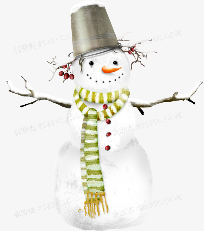 卡通圣诞节雪人装饰