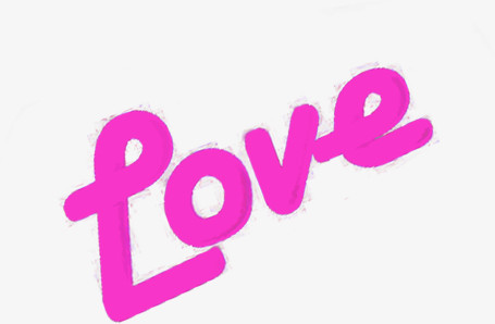 love爱粉色英文字母
